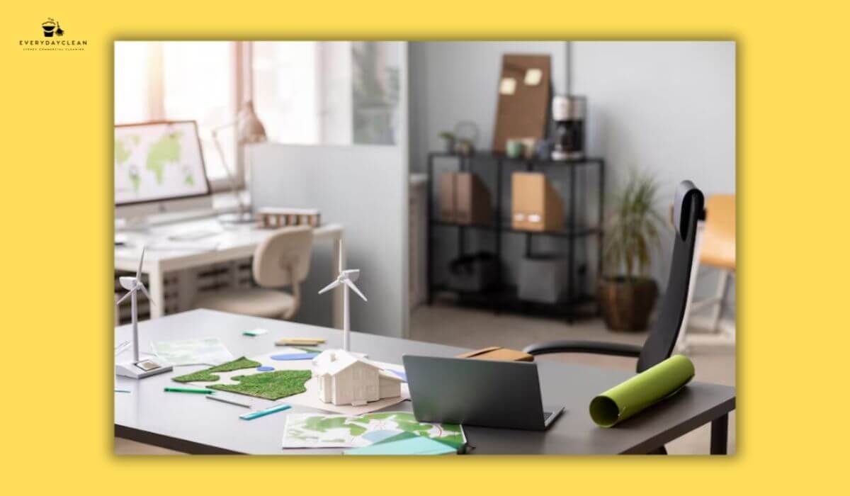 green office workspace