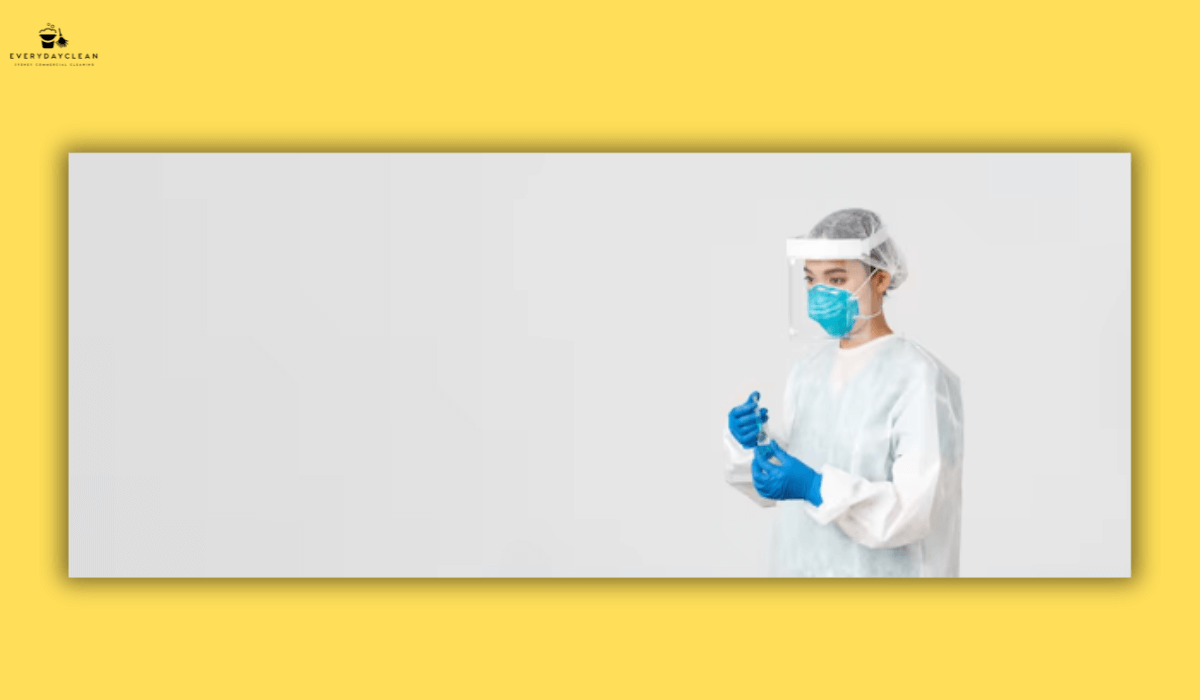 healthcare cleaning professional PPE