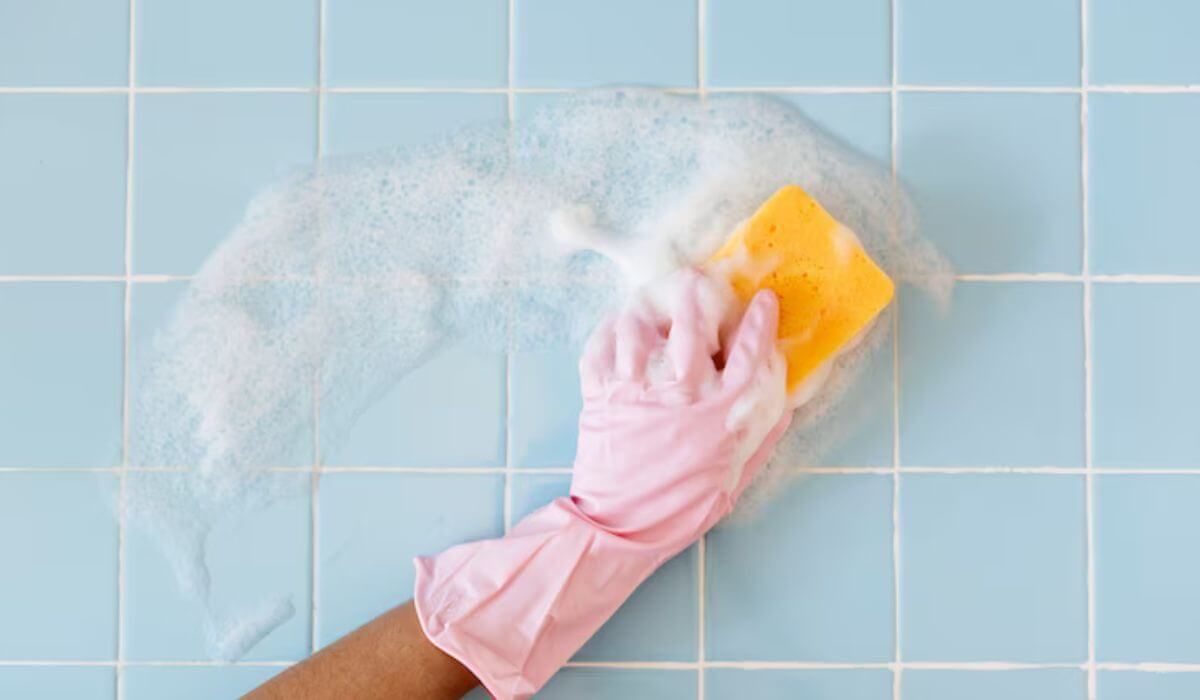 mould cleaning bathroom
