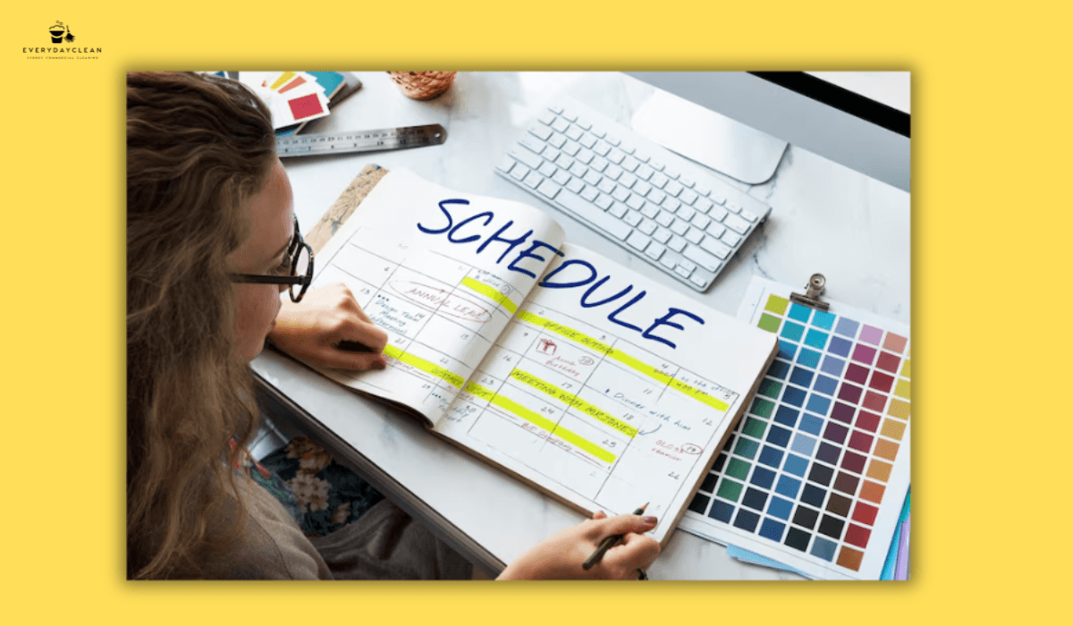 office cleaning schedule planning

