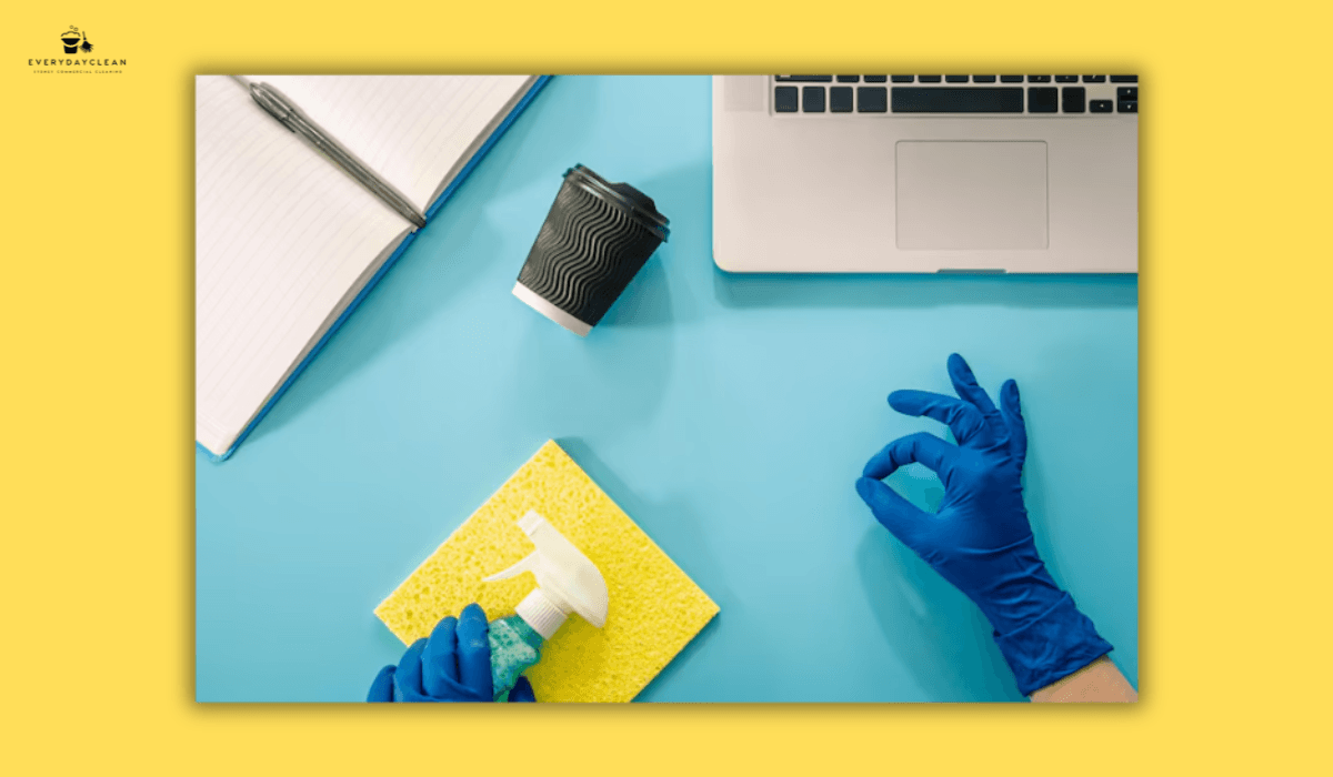 office cleaning workstation setup
