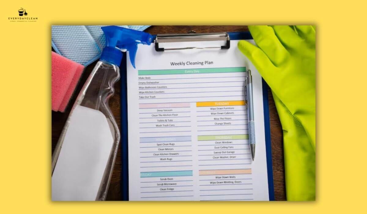 Pricing table for cleaning services