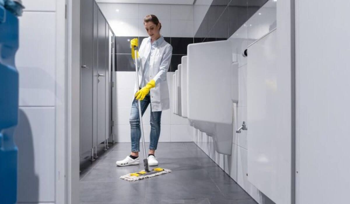 restroom cleaning