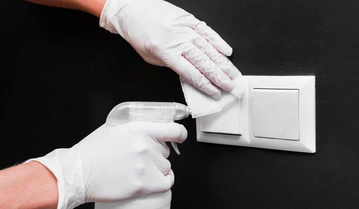 Sanitising high-touch areas home