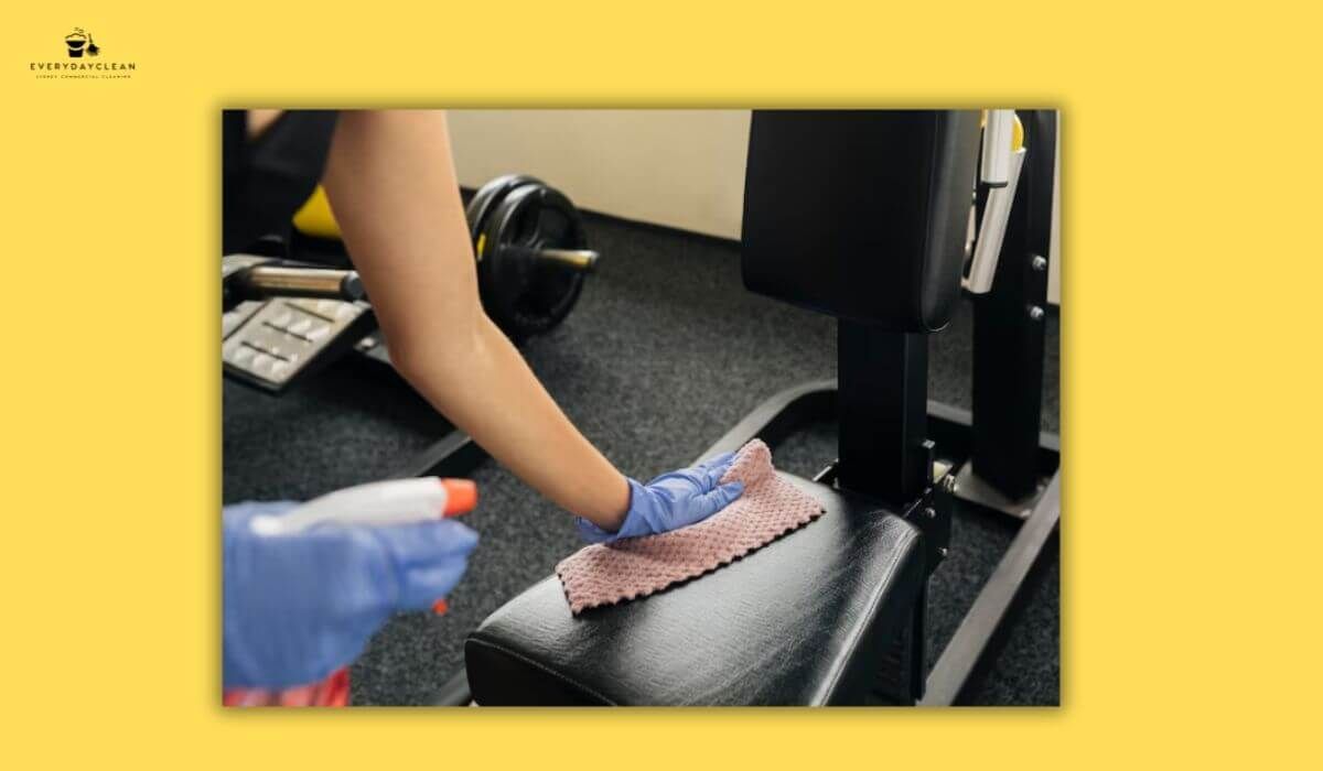 wipe down fitness equipment