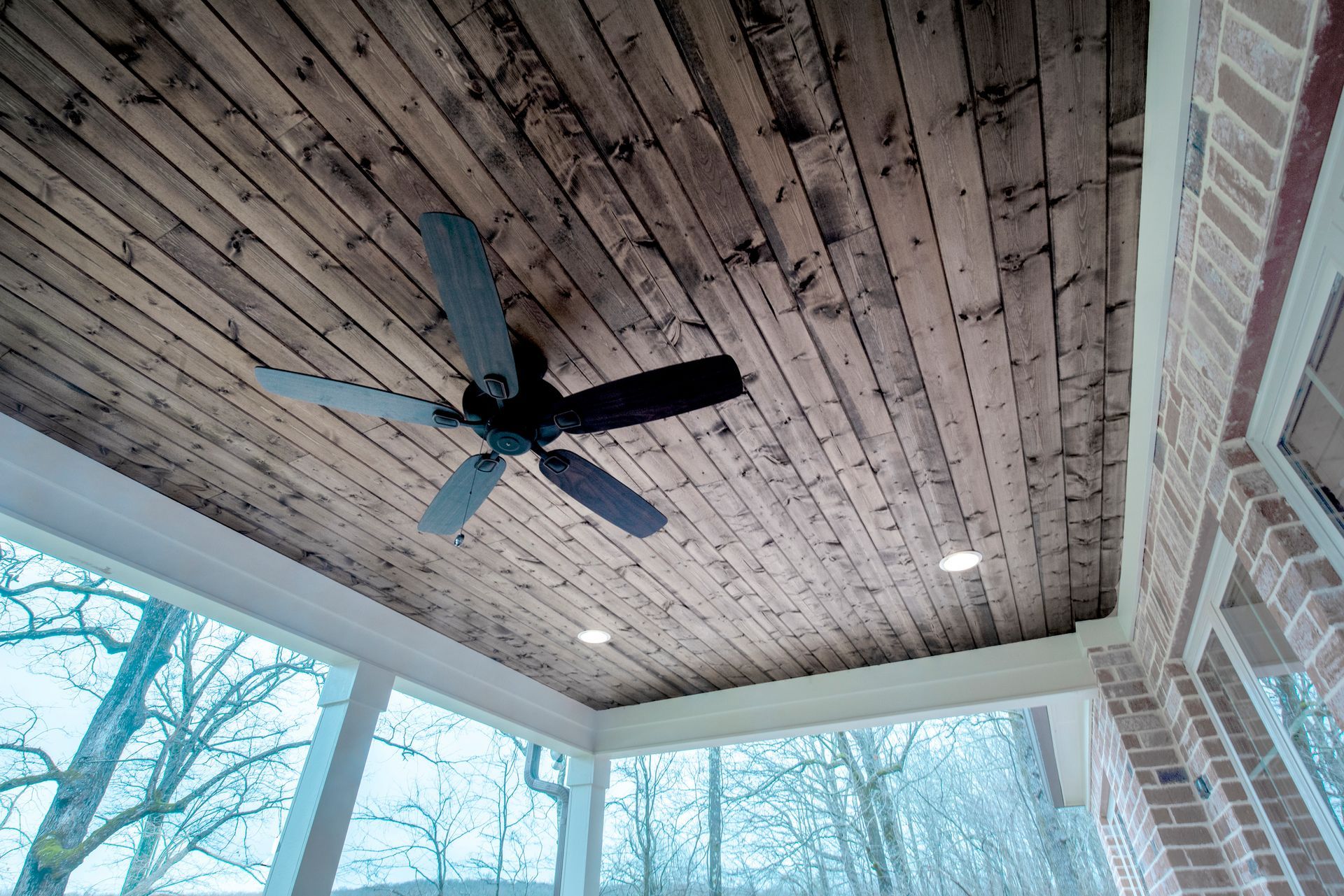 Wooden Ceiling of a House