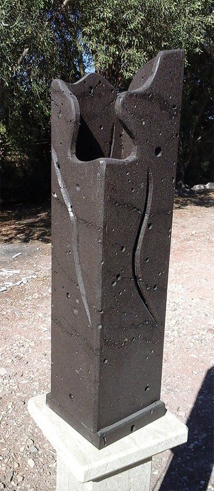 Lampada per interno in basalto