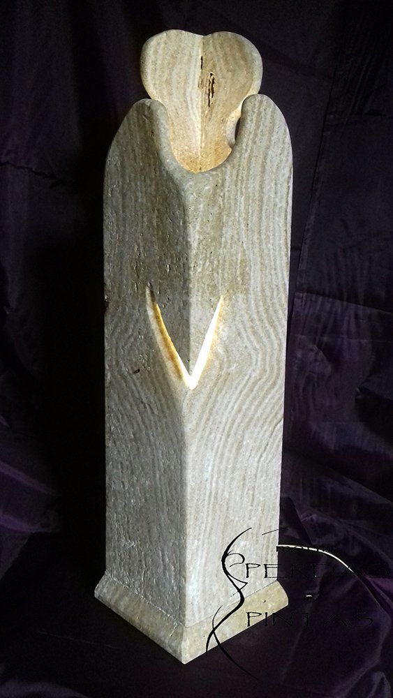 Lampada per interno in onice