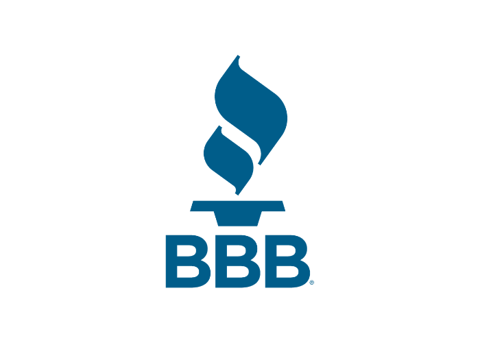 BBB logo with a blue torch icon above bold blue letters on a white background