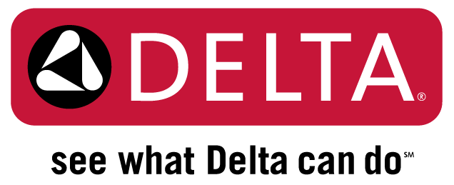 Delta logo with slogan “see what Delta can do” on a red background
