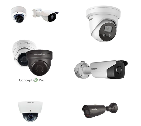 CCTV Cameras from different angles and control box