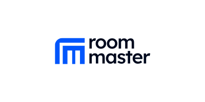 A black and white logo featuring a stylized rooster profile with a red comb next to the word 