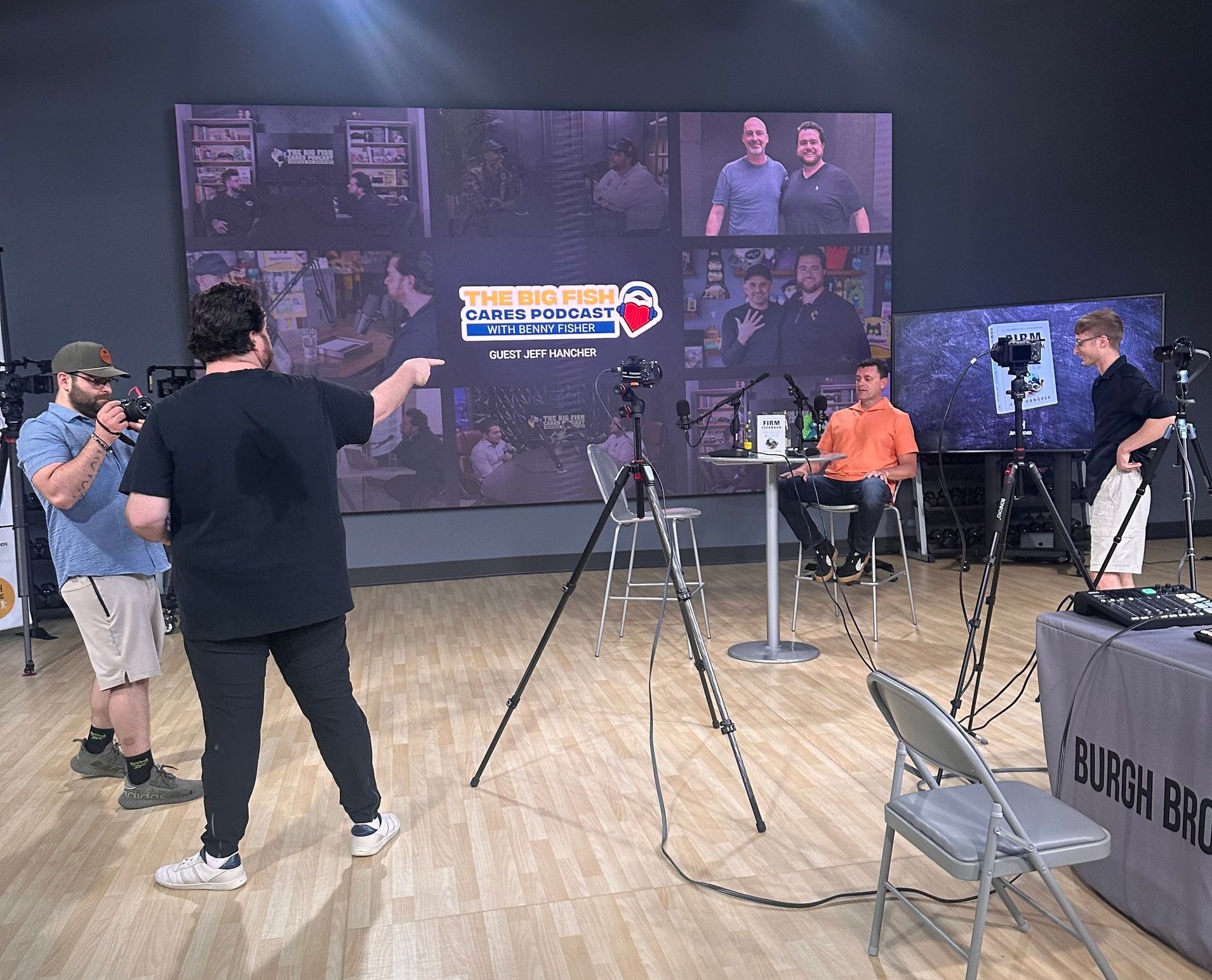 Jeff-Hancher-Benny-Fisher behind the scene