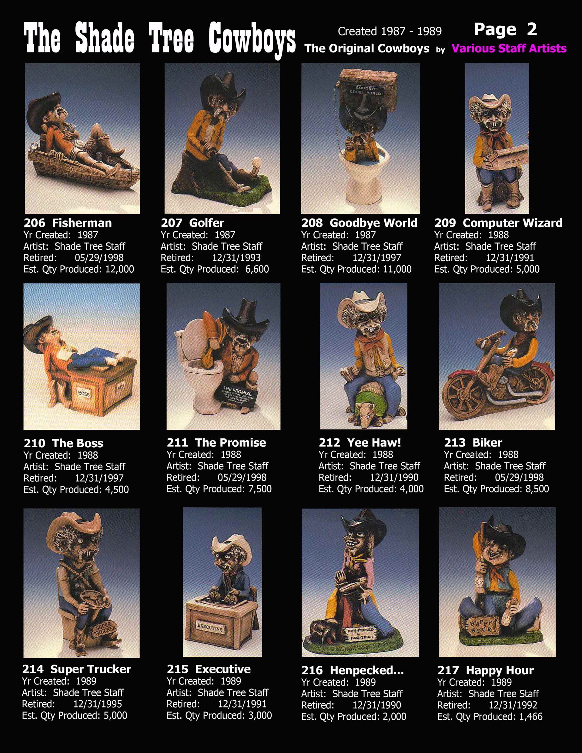shade tree cowboys by staff artists created 1987-1989