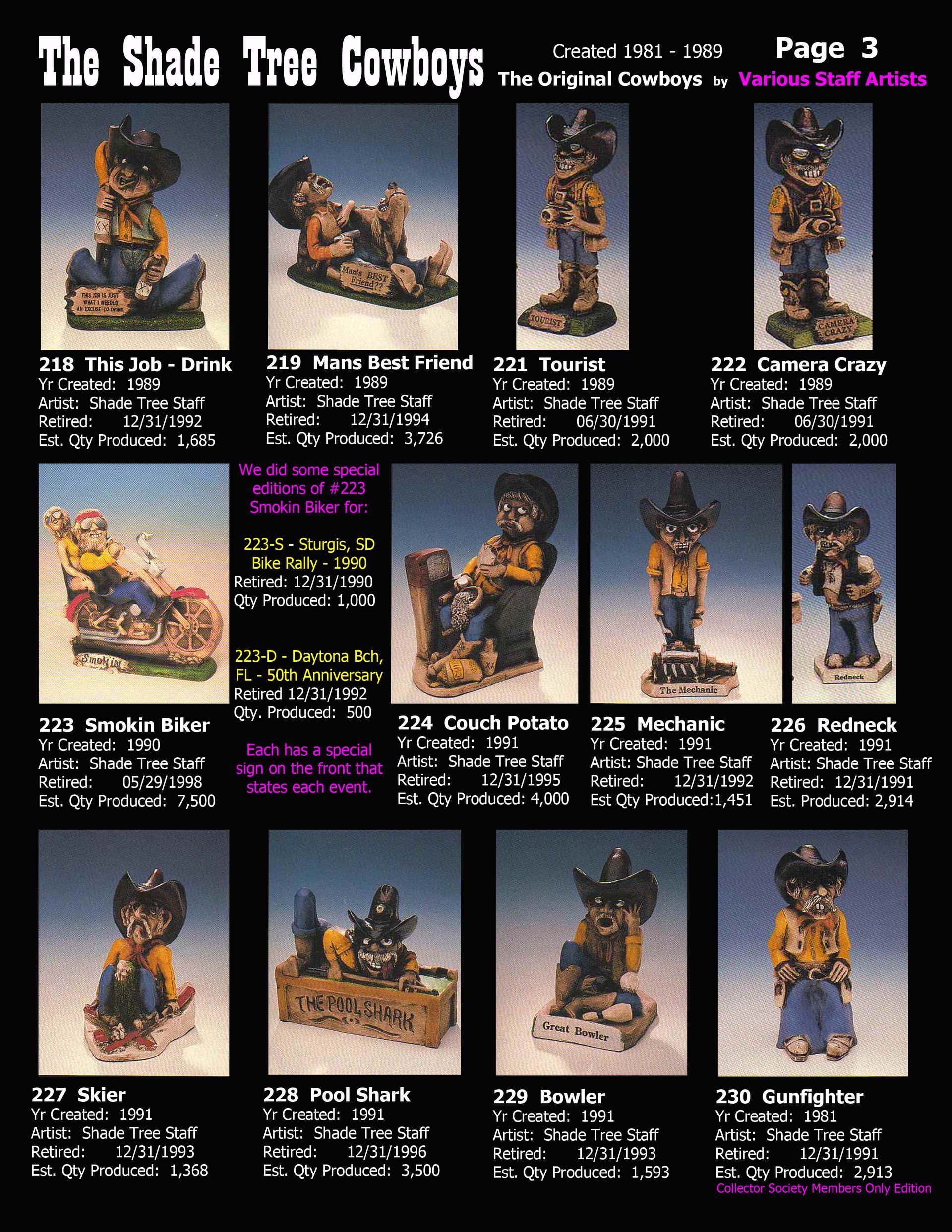 shade tree cowboys by staff artists created 1981-1989