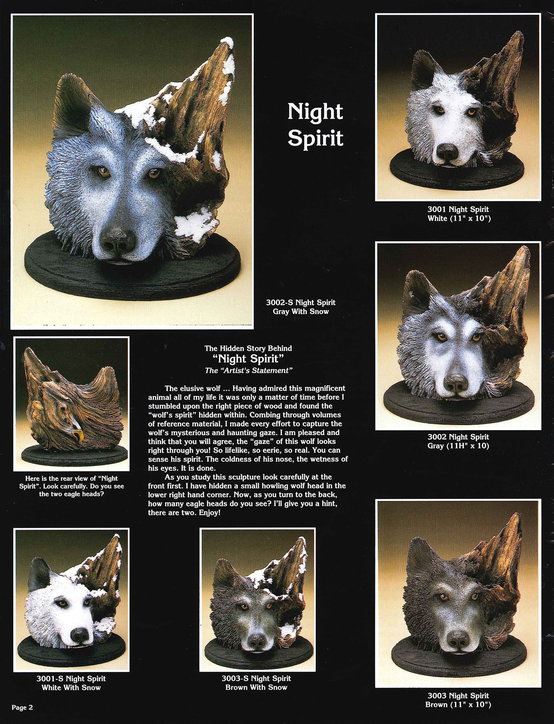 the story behind the night spirit sculptures