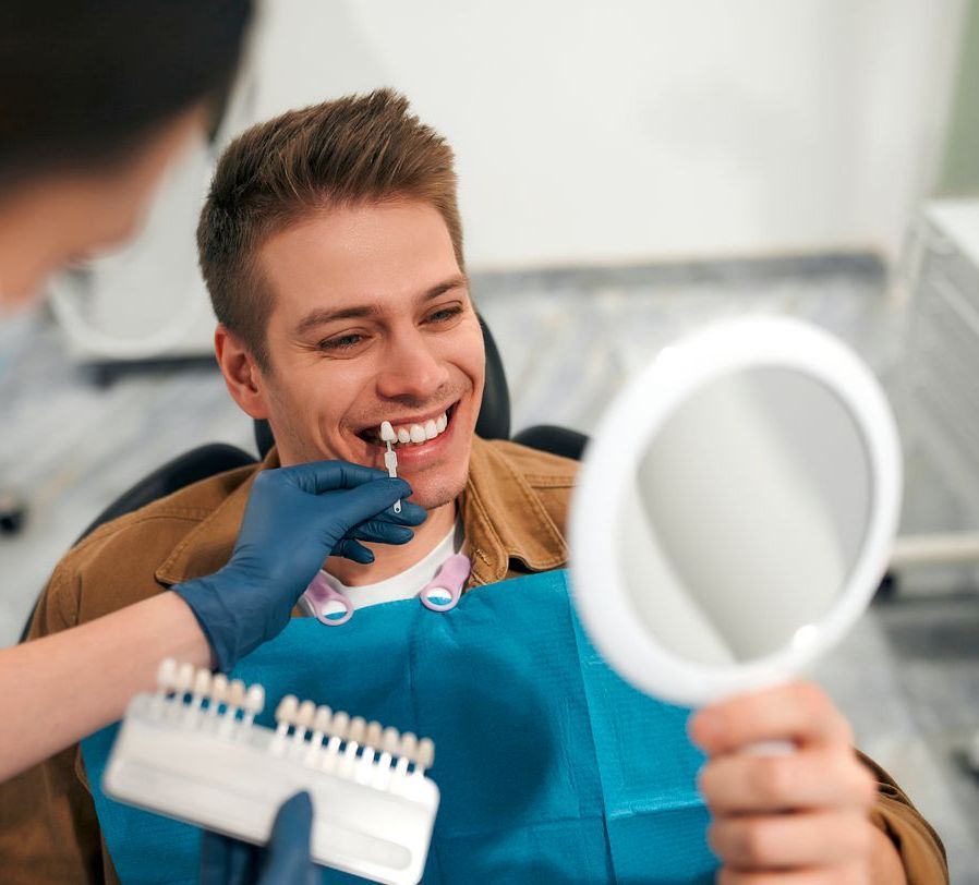 Patient having Veneers Procedure