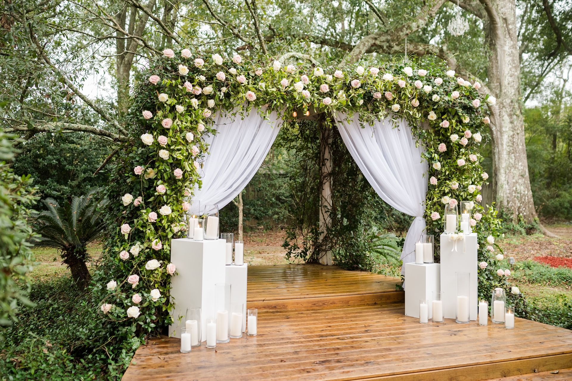 wedding floral arch custom louisiana