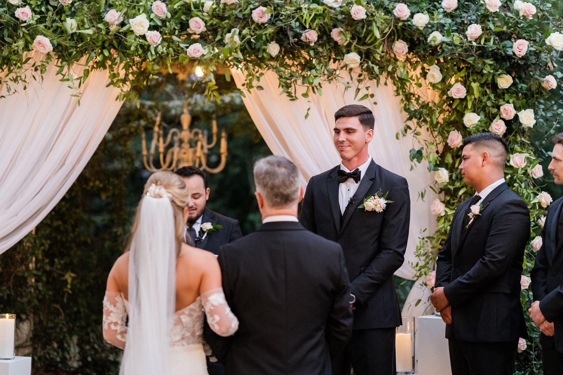 floral wedding archway