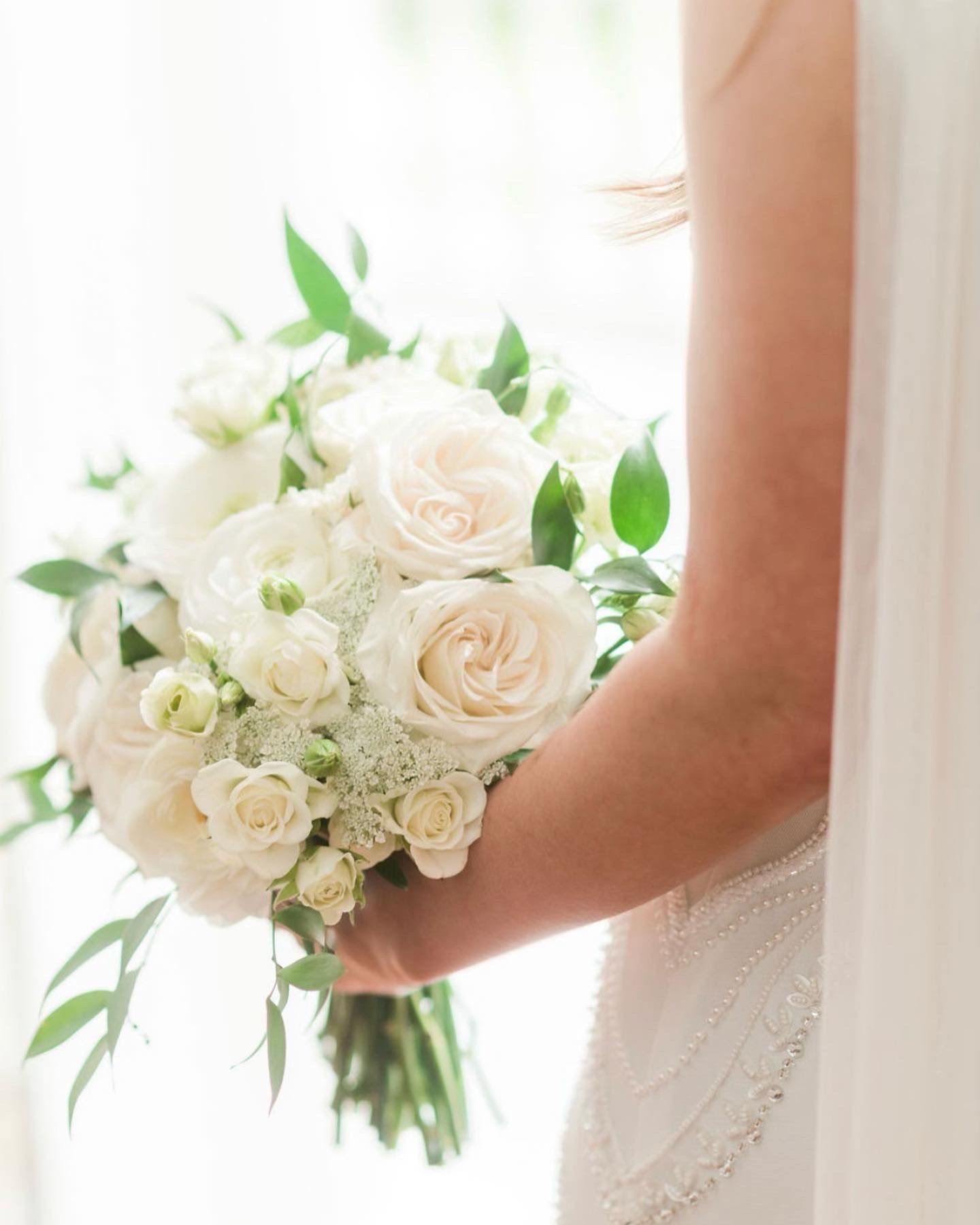 white wedding bouquet
