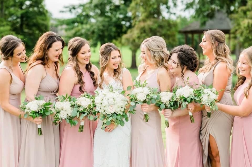 bridal party flowers