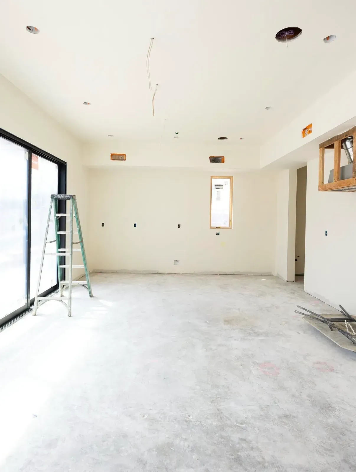 Hung and finished drywall walls and ceiling in a Bentonville home by Superior Drywall & Finishing