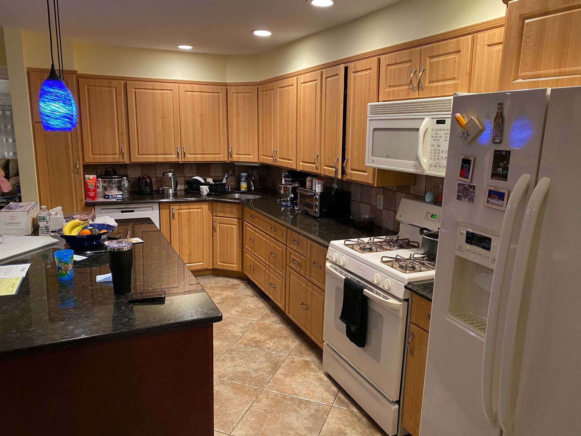 kitchen cabinet refacing before 