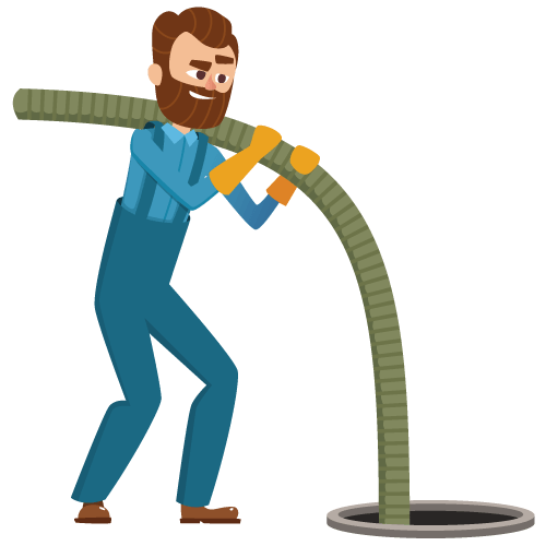 Worker Pumping Septic Tank — Delaware, OH — Wells Septic & Drain Cleaning