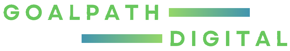 Goalpath Digital logo with green text and a gradient bar.