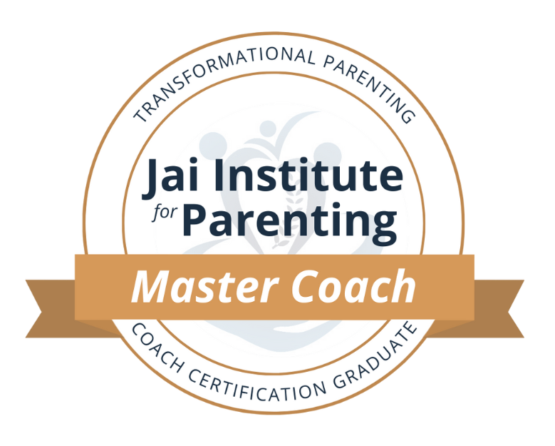 a logo for the jai institute for parenting master coach