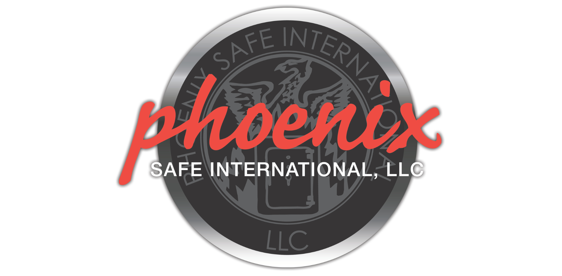 A logo for phoenix safe international llc