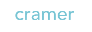 The word cramer is written in blue on a white background.