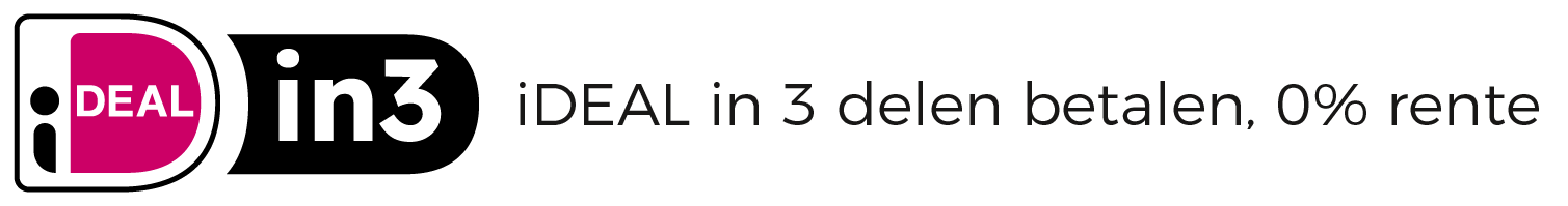 IDEAL betaling in 3 termijnen met 0% rente.