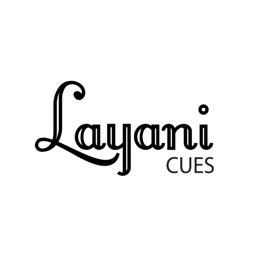 Een zwart-wit logo voor layani-signalen op een witte achtergrond.