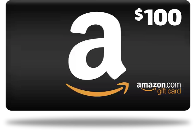 Amazon gift card, black with white 