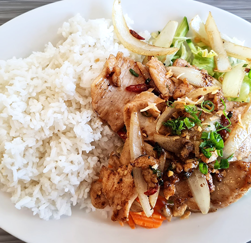 Vietnamese lunch meal in Wollongong