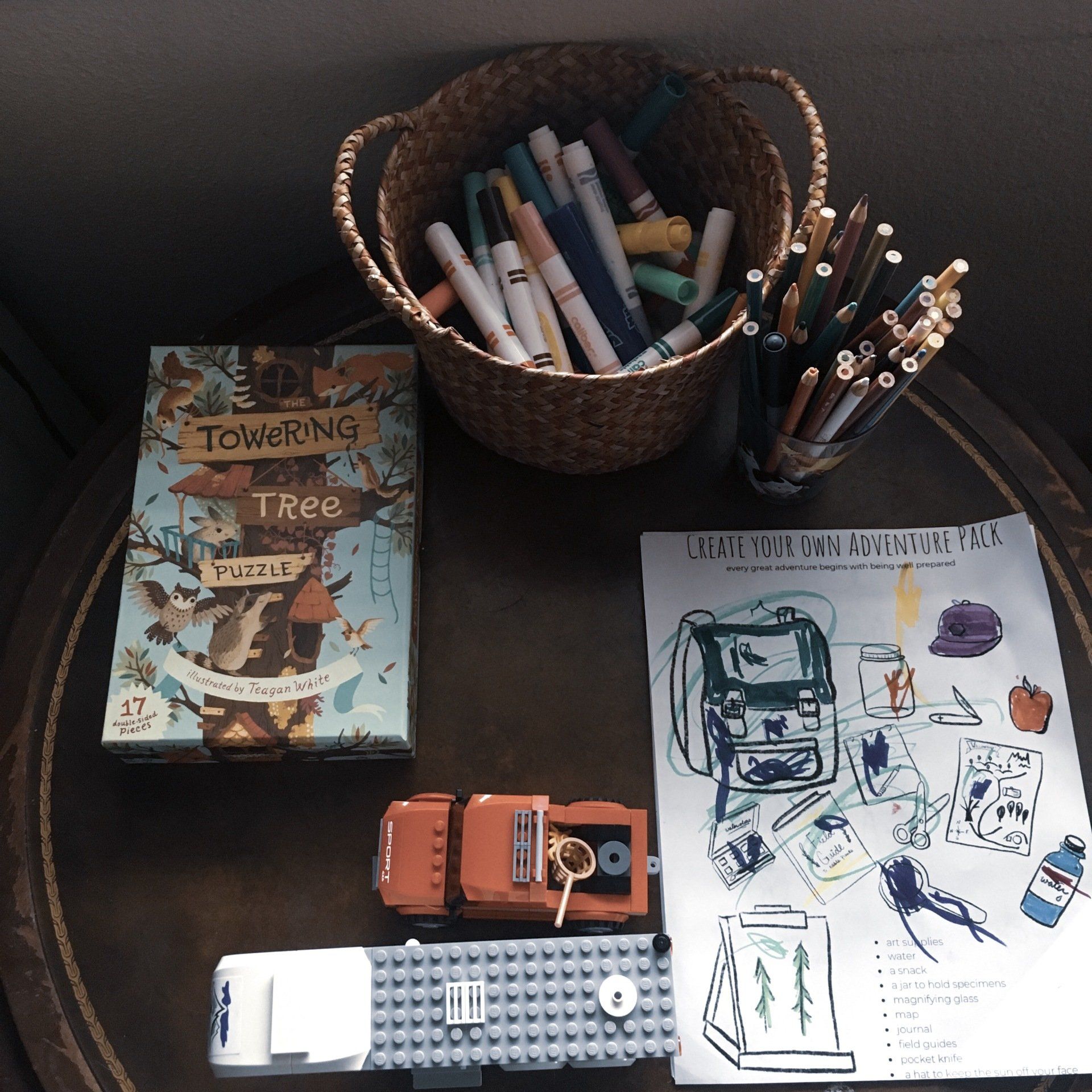 What’s on our table top in our reading corner