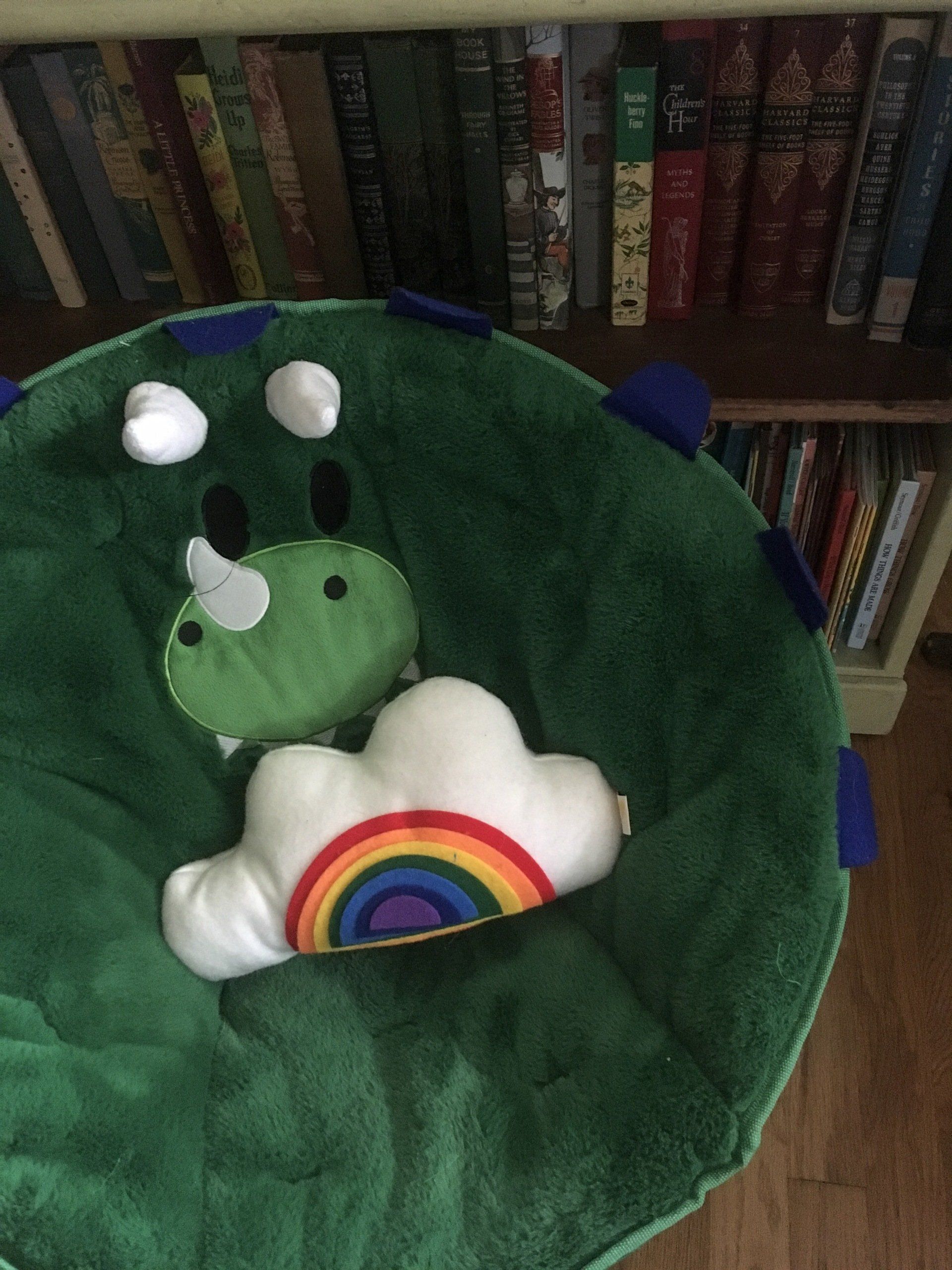 Our reading corner in the living room