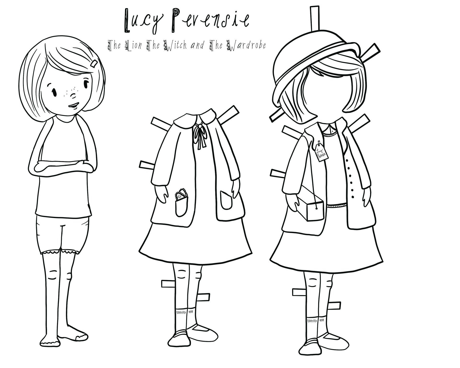 Lucy Pevensie Paper Doll Free