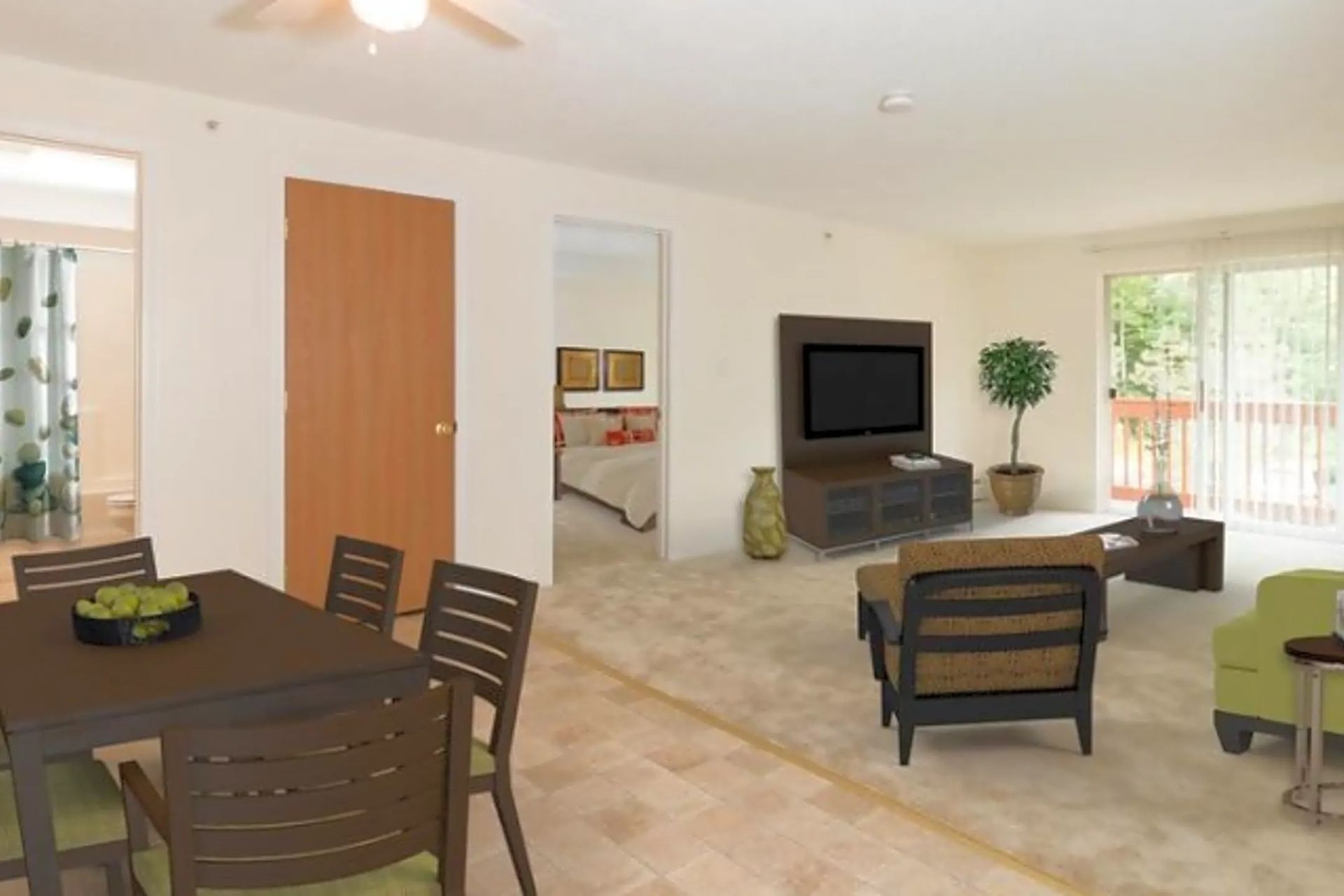 Dining and living area at Penacook Place.