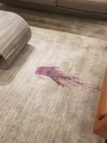 Red Stain On Carpet