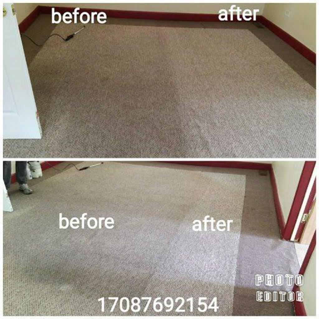Before And After Cleaning The Carpet