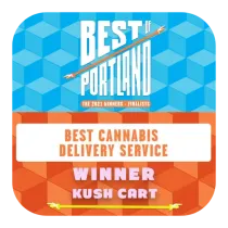 Best of Portland award: Kush Cart, winner of Best Cannabis Delivery Service.