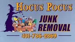hocus pocus junk removal west warwick ri logo