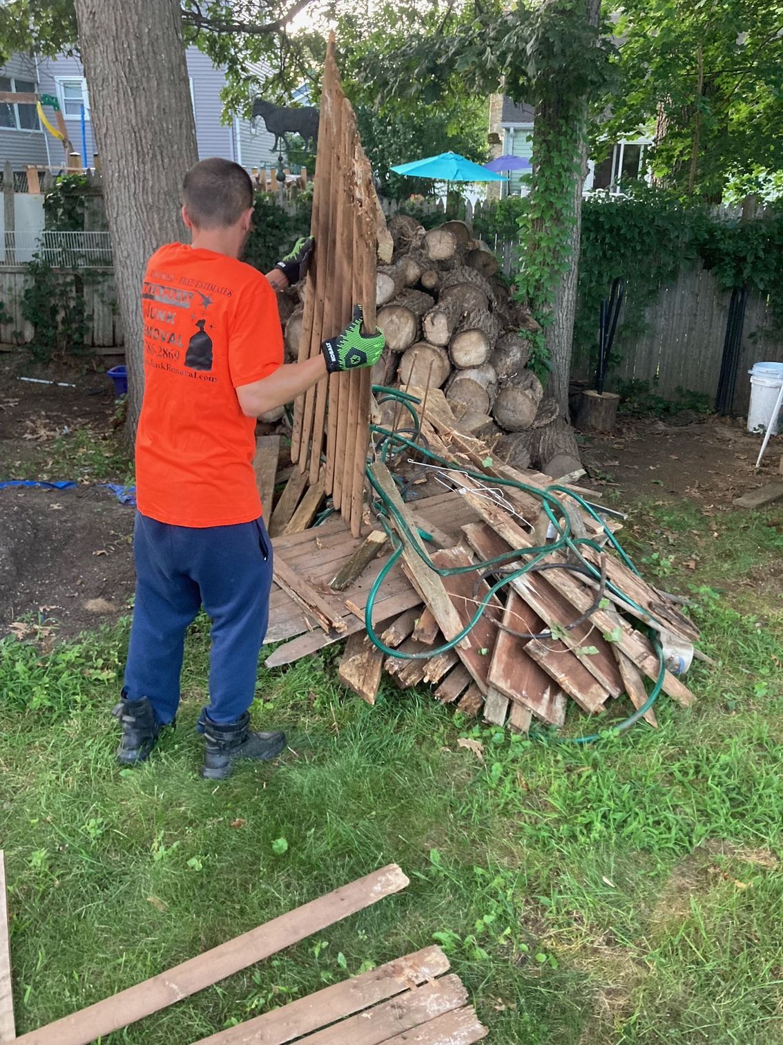 junk pickup in cranston, ri yard debris