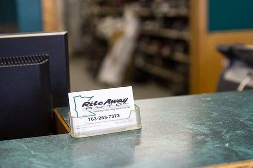 Our Business card - Used Car Parts in Big Lake, MN