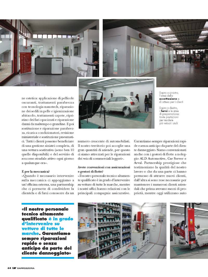 Articolo successo carrozzeria