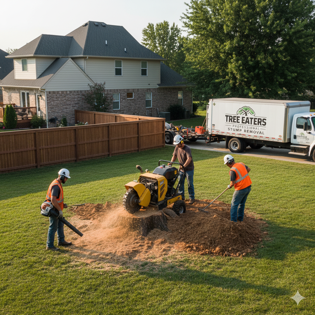 Guide to professional stump removal near me, covering the process, pricing, and perks of hiring pros