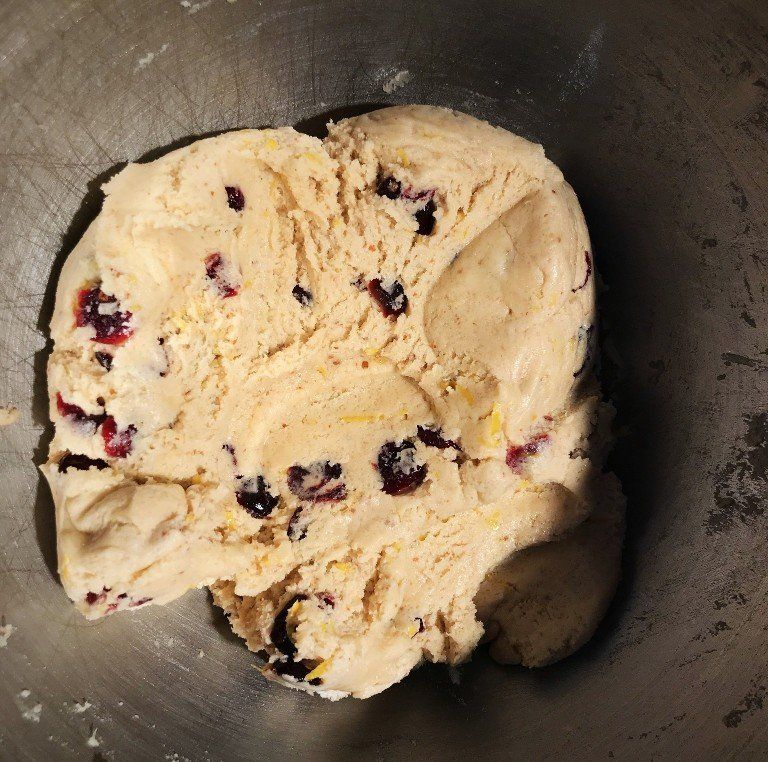 cookie dough in bowl