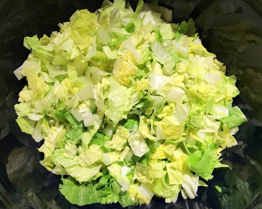 chopped lettuce